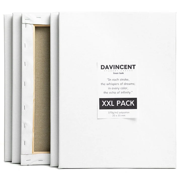 DAVINCENT Imitation Linen Canvas, Set of 5