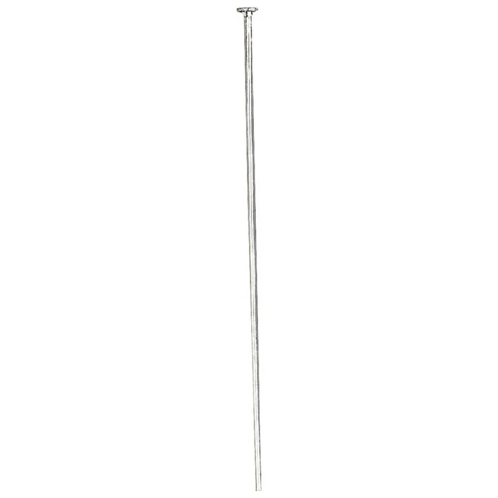 50 mm Head Pins with Flat Ends