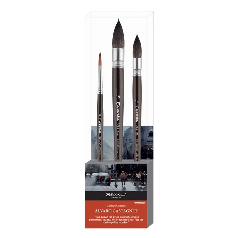 Alvaro Castagnet Signature Collection Set No. 2 - Escoda Synthetic Watercolour Brushes