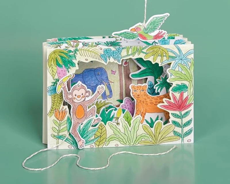 HEYDA Karton-Theater Jungle – Basteln & Spielen ab 5 Jahren