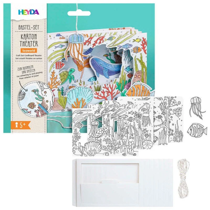 HEYDA Karton-Theater Seaworld – Basteln & Spielen ab 5 Jahren
