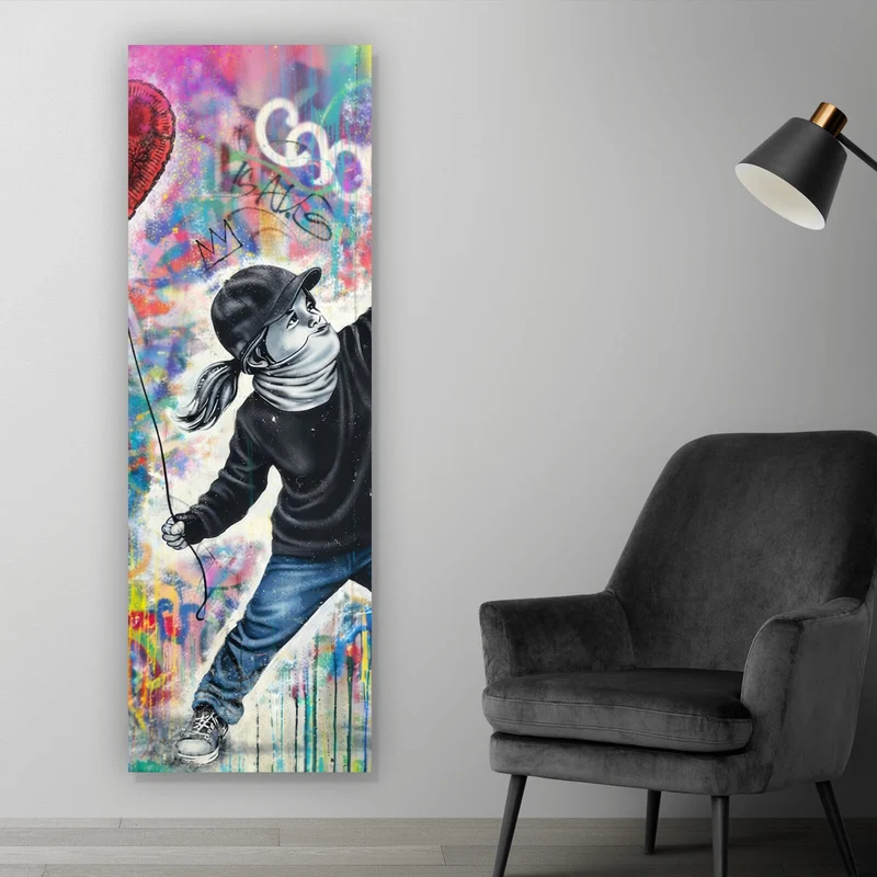 Acrylglasbild La vie est belle Das Leben ist schön Panorama Hoch
