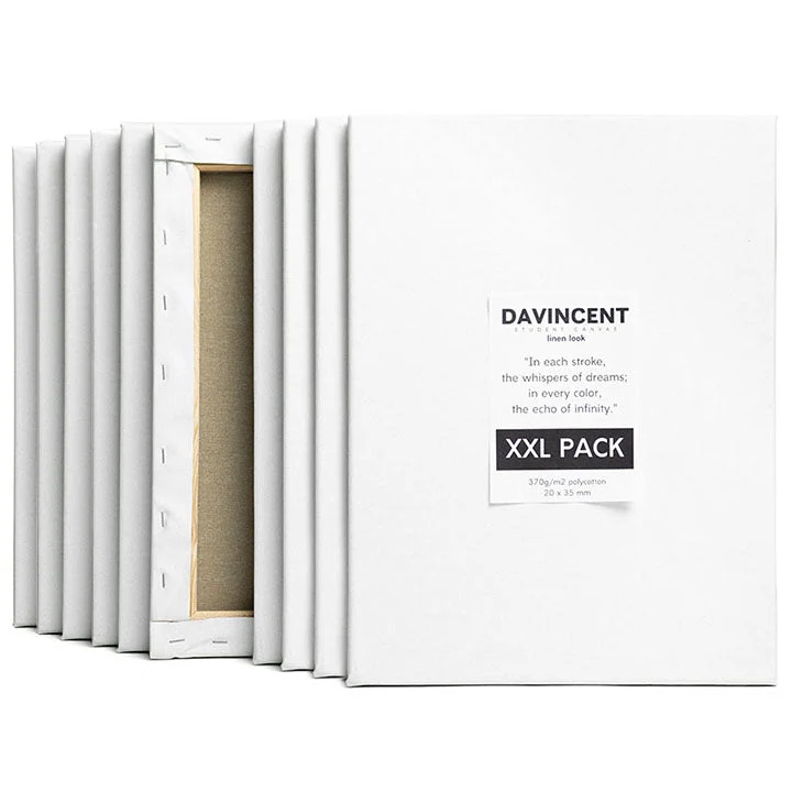 DAVINCENT Imitation Linen Canvas, Set of 10