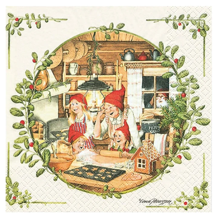 Christmas Bakery Decoupage Napkins - 1 pc