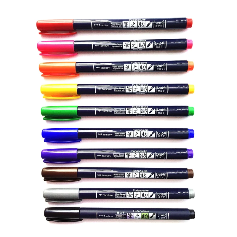 Tombow Fudenosuke Hard Tip Brush Pen