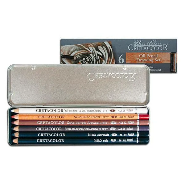 Cretacolor Oil Pencils Pocket Set of 6