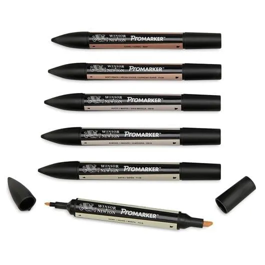 Winsor & Newton Promarker Skin Tones set of 6