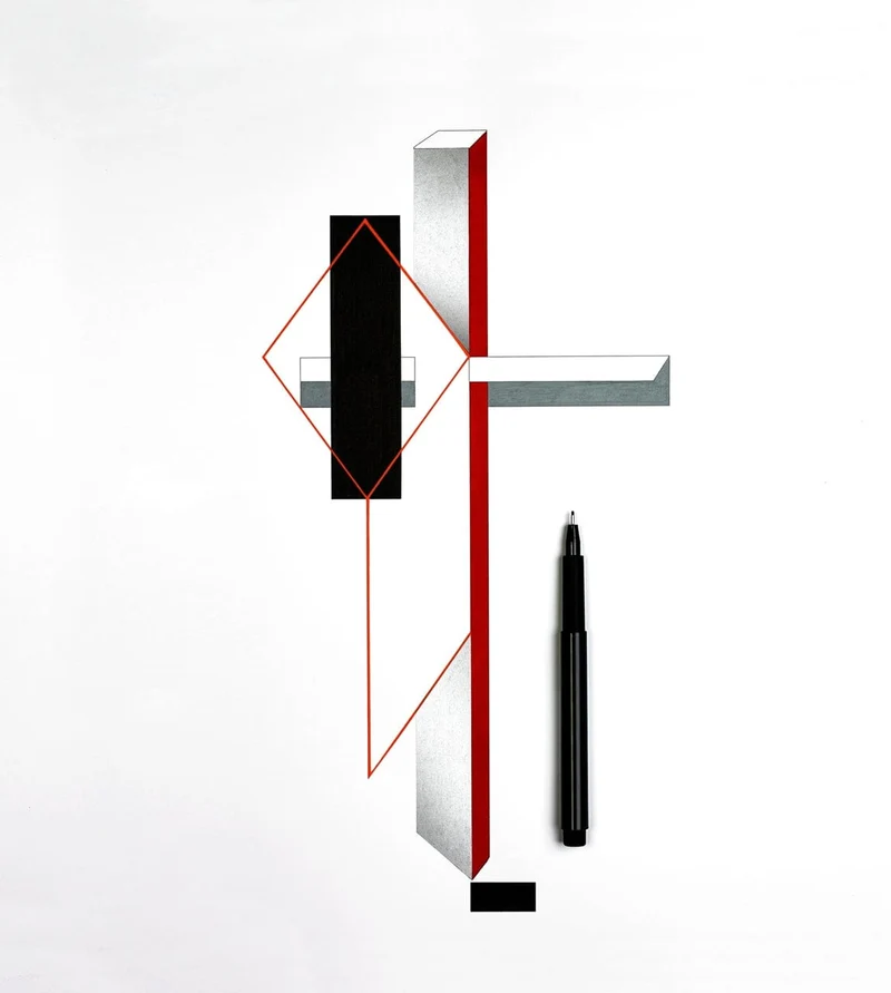 16 Marker Colouring Sheets, Modernism