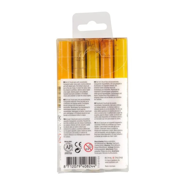 Ecoline Earth Watercolor Brush Pens