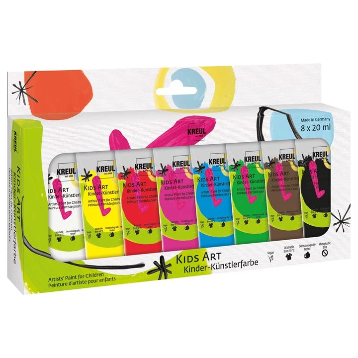 KREUL Children's Paint Set, 8 x 20 ml