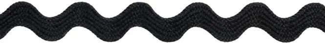 Zackenlitze 7mm schwarz