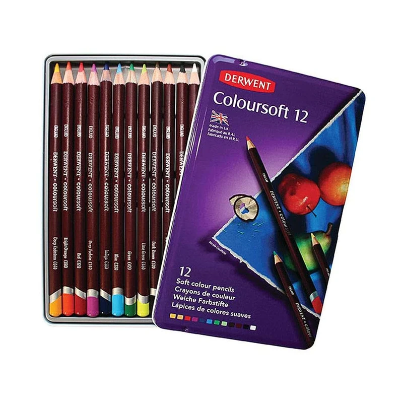 Derwent Coloursoft Pencils Set of 12