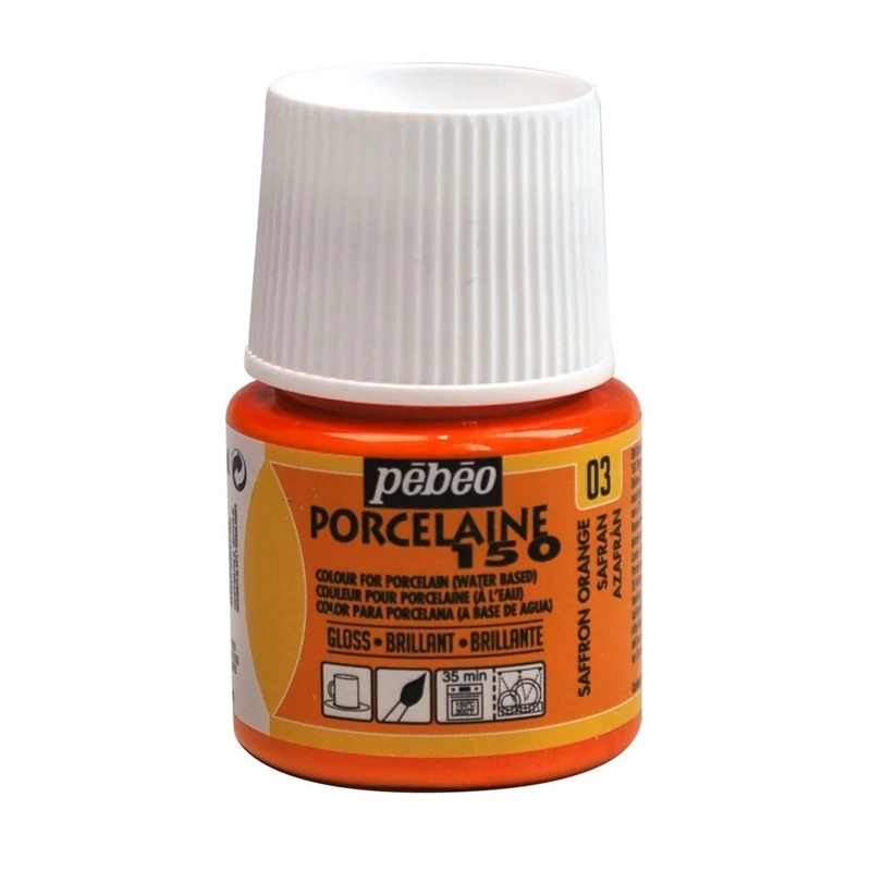 Pebeo - Porcelaine 150 Gloss Paint - Saffron - 45ml