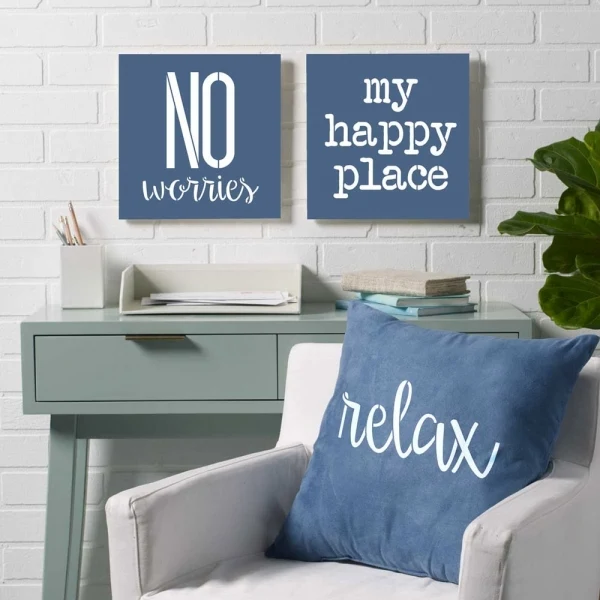 Folkart - Stencil 12x12 26pack Sign Making