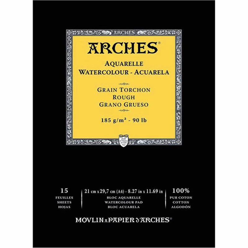 Arches Watercolour Paper Pads Rough 185gsm