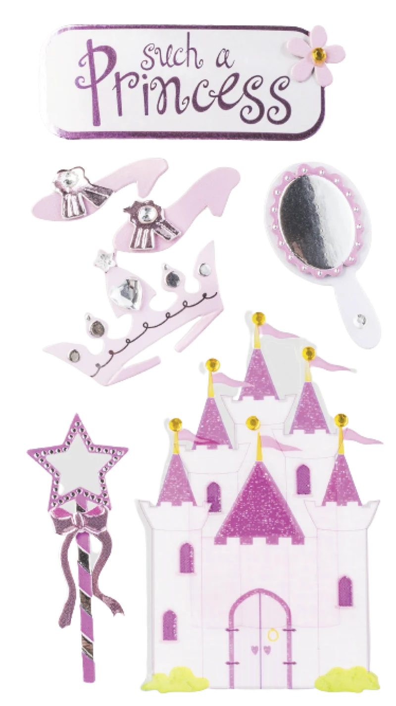 BRUNNEN Sticker Mix Prinzessin mit Deko-Details