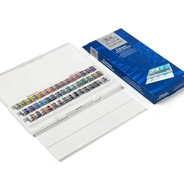 Winsor & Newton Cotman Half Pan Studio Set of 45
