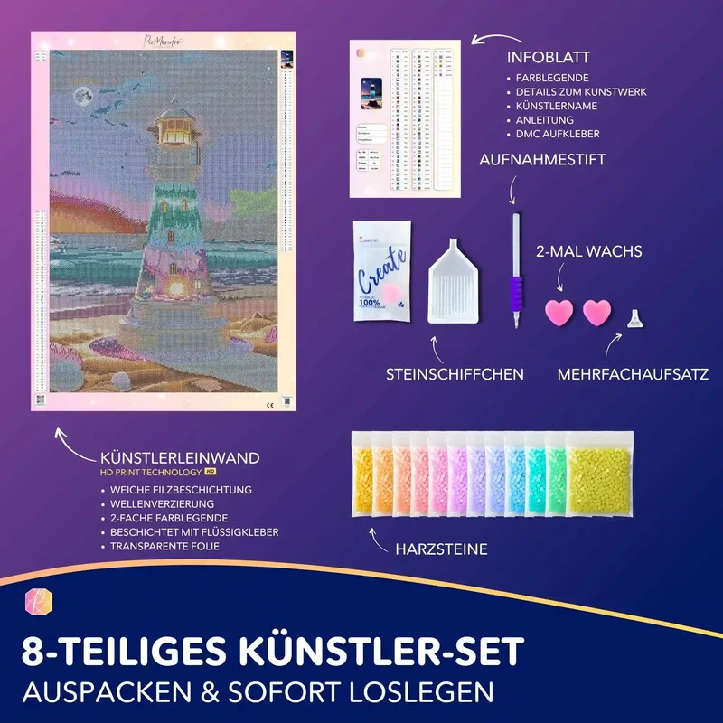 Diamond Painting - Leuchtturm der Träume