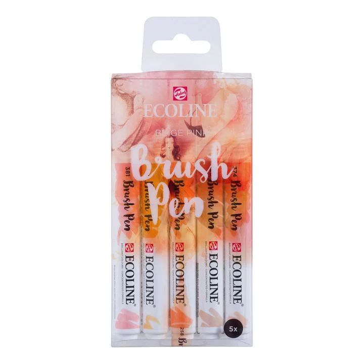 Ecoline Brush Pen Watercolor Pens Beige Pink