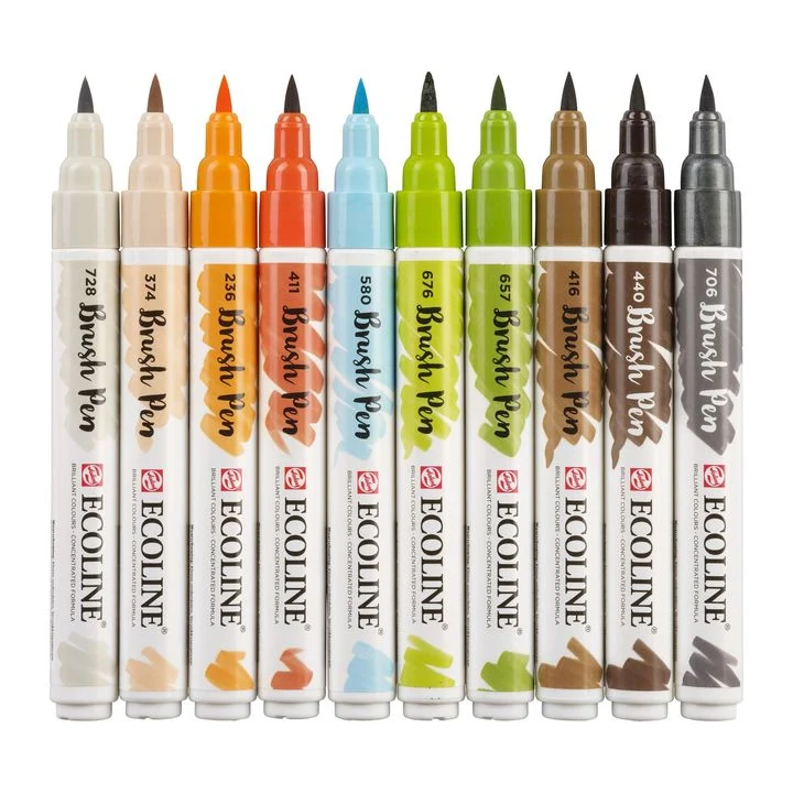 Ecoline Brush Pen Architect Watercolor Pens