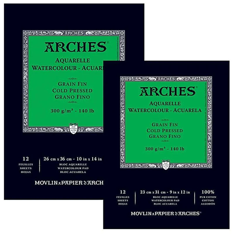 Arches Watercolour paper Pads Cold Pressed 300gsm