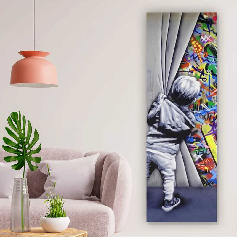 Poster Banksy - Graffity Wall Panorama Hoch