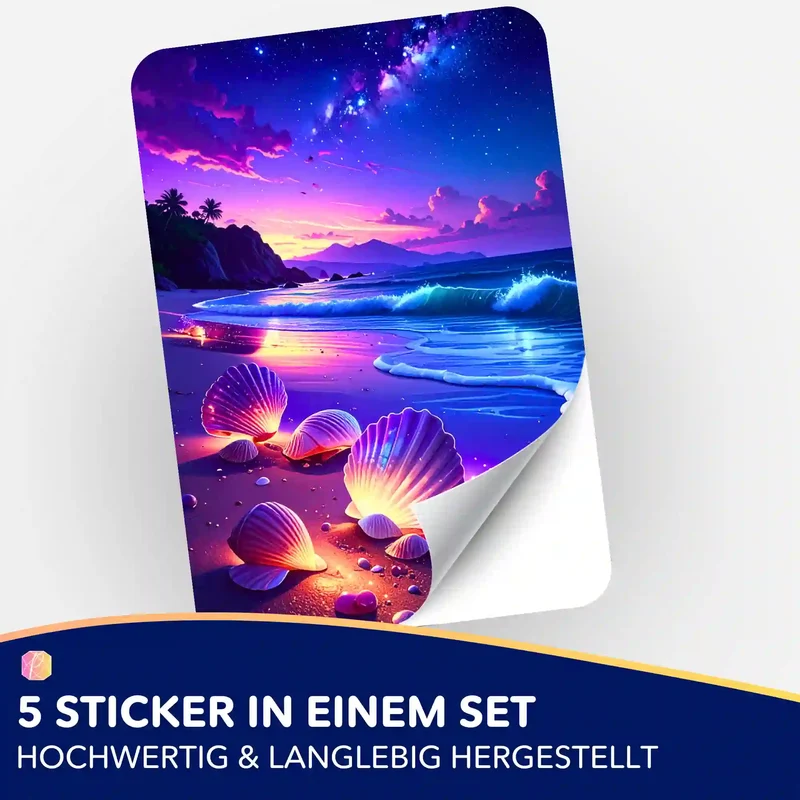 Aufkleber 5er-Set - Die Wunschmuscheln "Limited Edition"