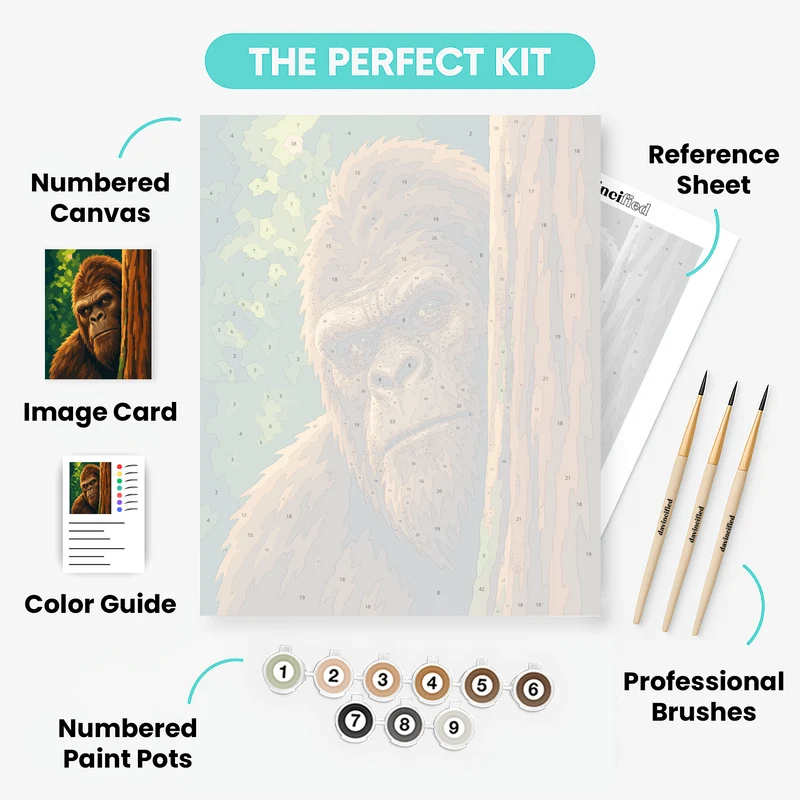 Redwood Bigfoot - Paint by Numbers Kit