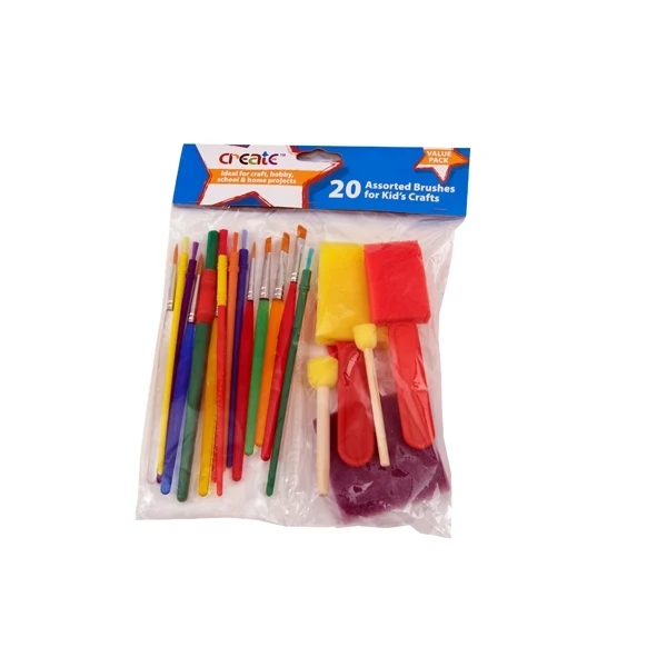 Create - 20 Assorted Kids Brushes