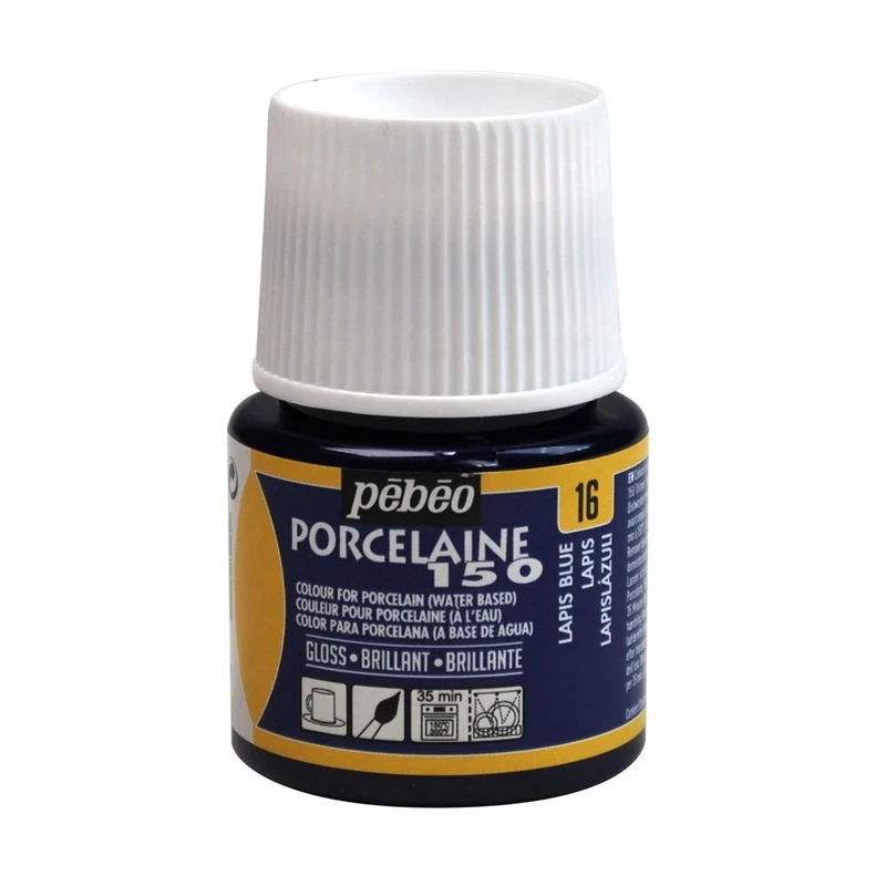 Pebeo - Porcelaine 150 Gloss Paint - Lapis Blue - 45ml