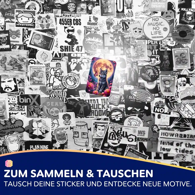 Aufkleber 5er-Set - Zwischen Traum und Erwachen