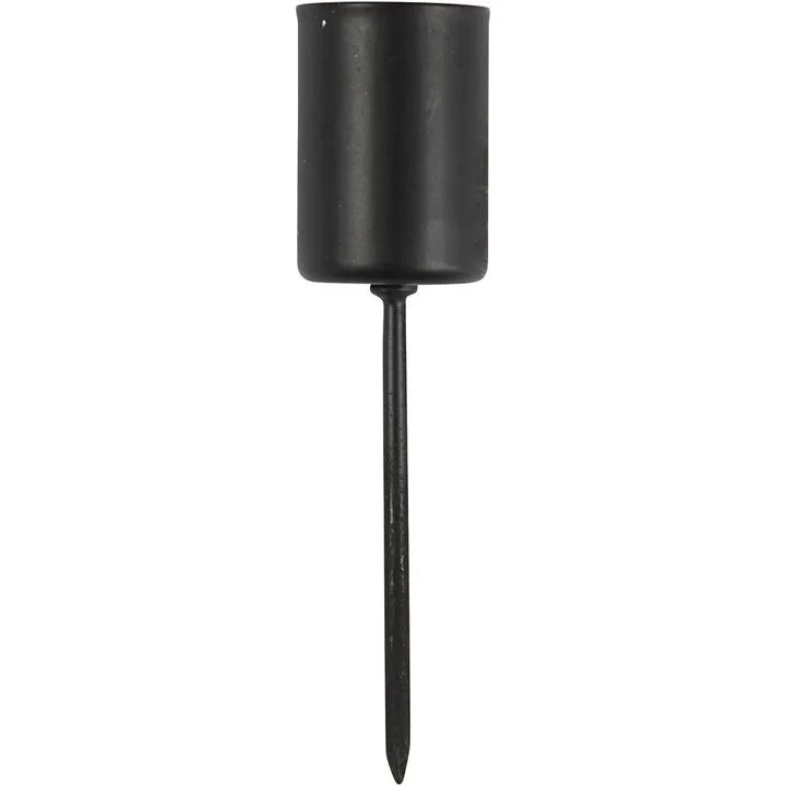 Set of 4 Black Candle Holders