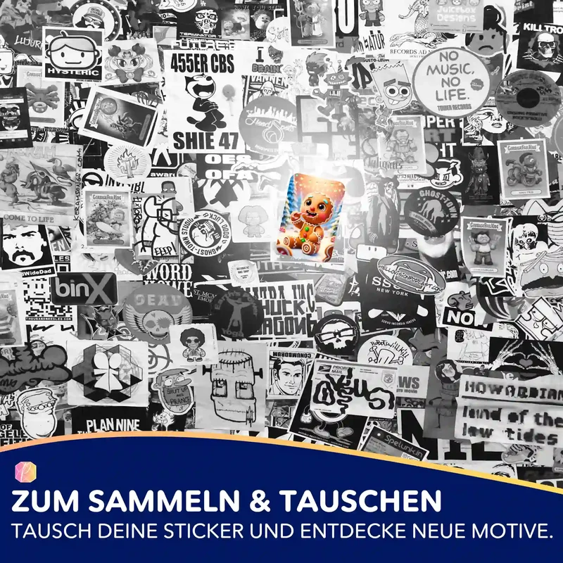 Aufkleber 5er-Set - Lebkuchenmann "Limited Edition"