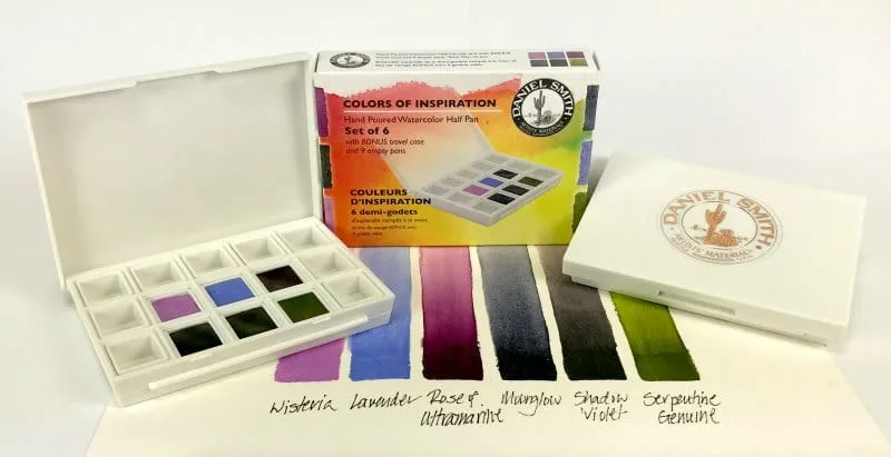 Daniel Smith Hand Poured Watercolour Half Pan Set of 6