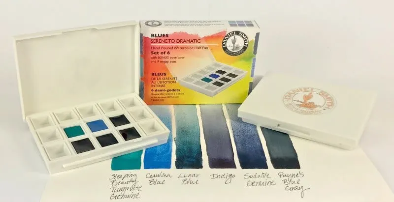 Daniel Smith Hand Poured Watercolour Half Pan Set of 6