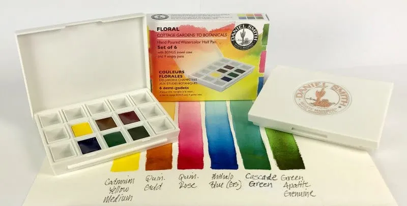 Daniel Smith Hand Poured Watercolour Half Pan Set of 6