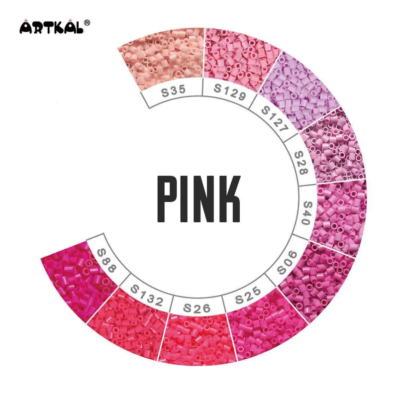 1000 Artkal MIDI S 5mm Pinktöne