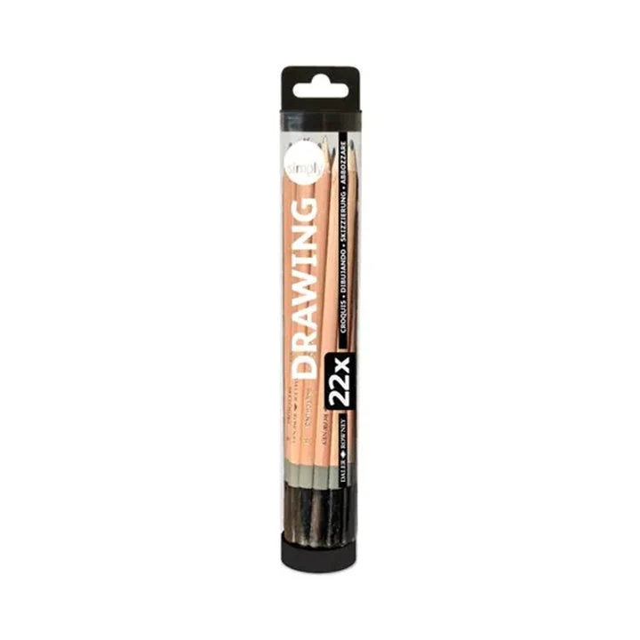 Daler Rowney Sketching Pencil and Accessories Set of 22