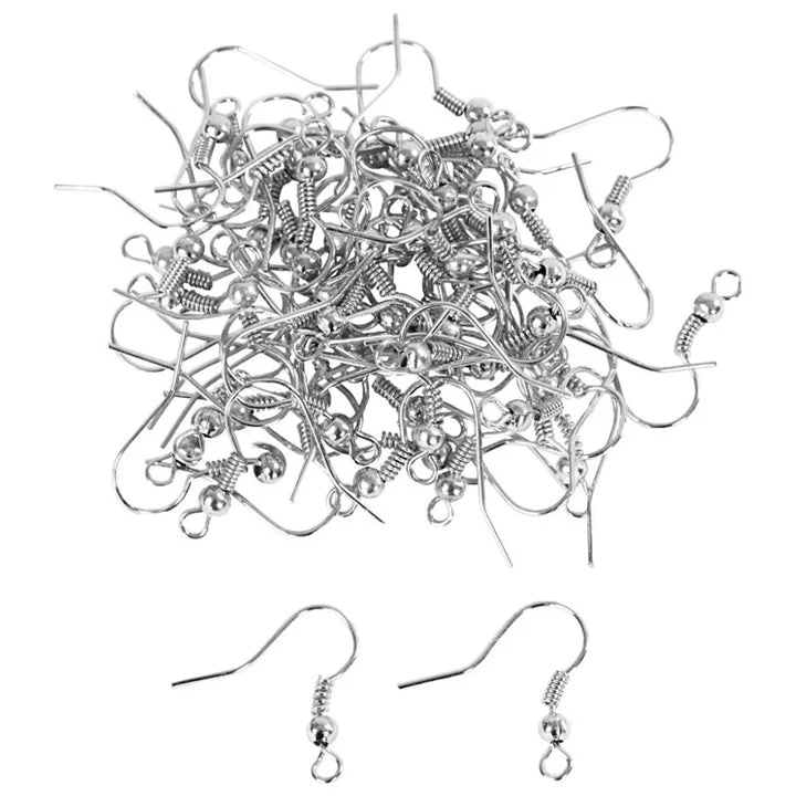 Earring Hooks, 100 pcs