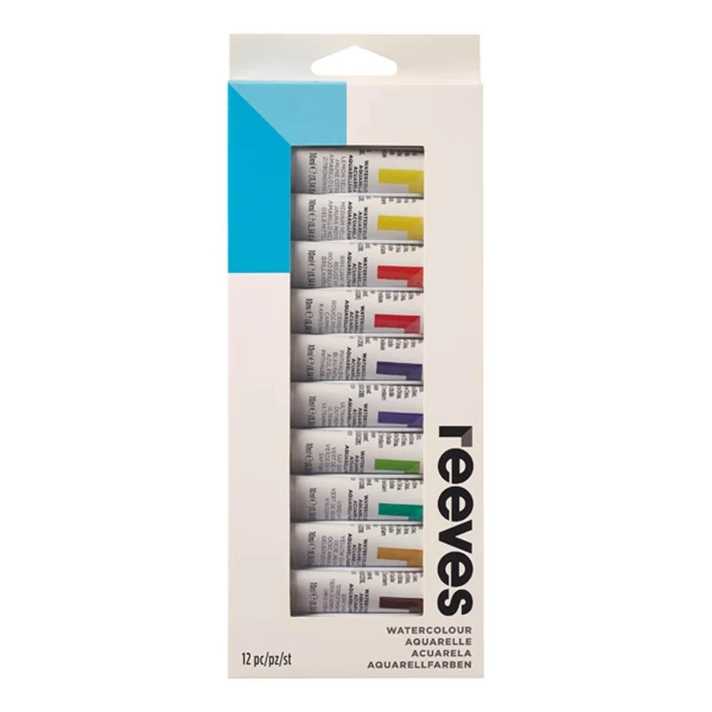 Reeves - Fine Watercolour 10ml -12 Piece Set