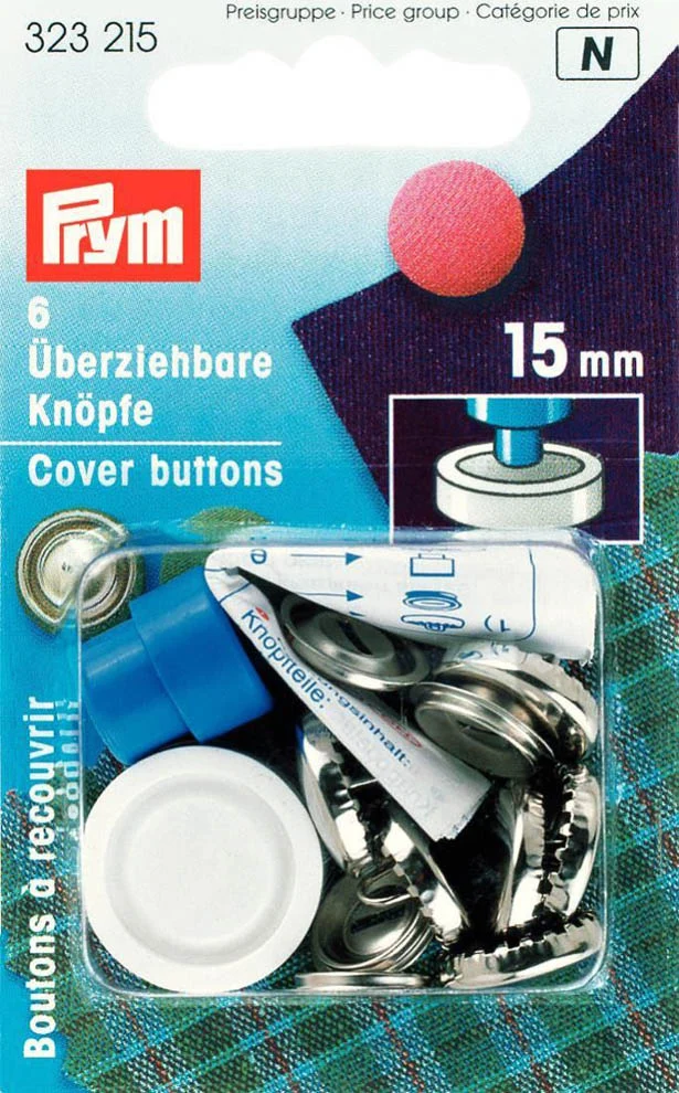 Prym Überziehbare Knöpfe 15mm