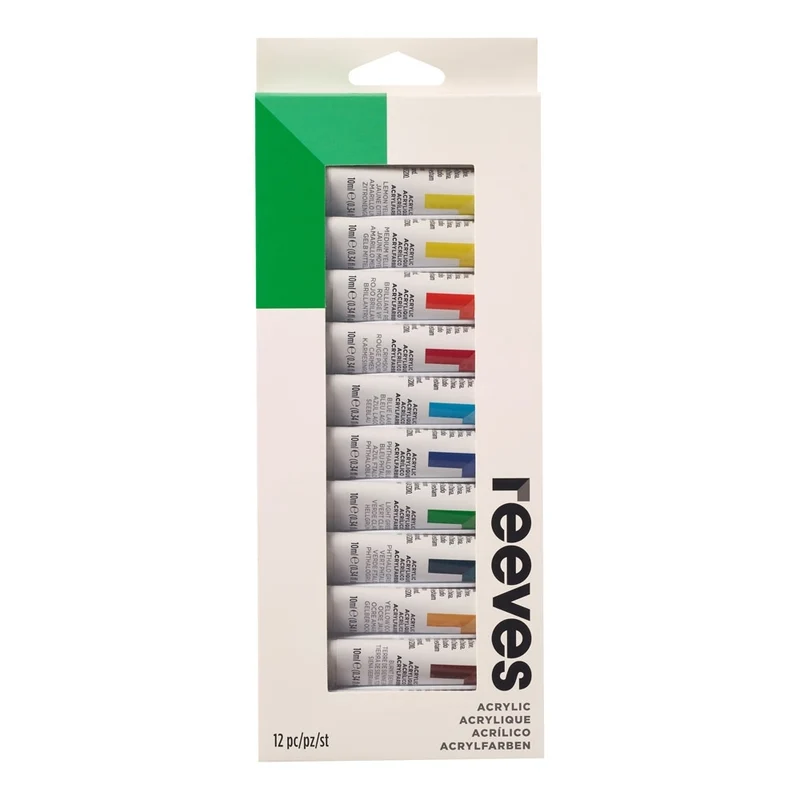 Reeves - Acrylic 10ml - 12 Tube Set