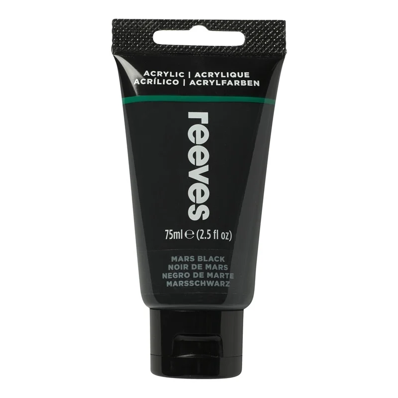 Reeves - Mars Black - Fine Acrylic - 75ml