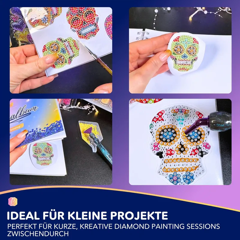Diamond Painting Sticker - Totenköpfe