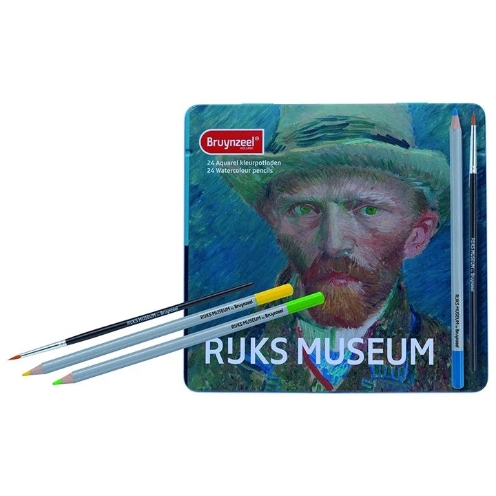 Bruynzeel Van Gogh Limited Edition Watercolor Colored Pencils, 24 pcs