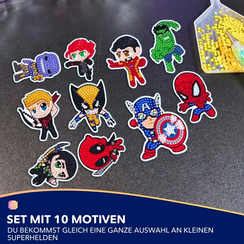 Diamond Painting Sticker - Superhelden