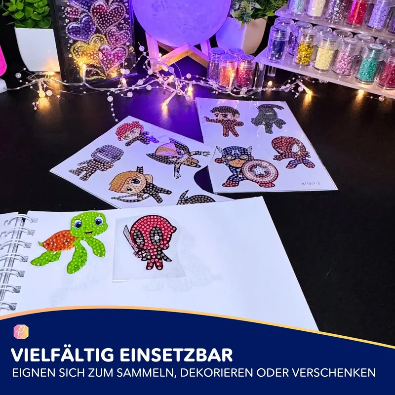 Diamond Painting Sticker - Superhelden
