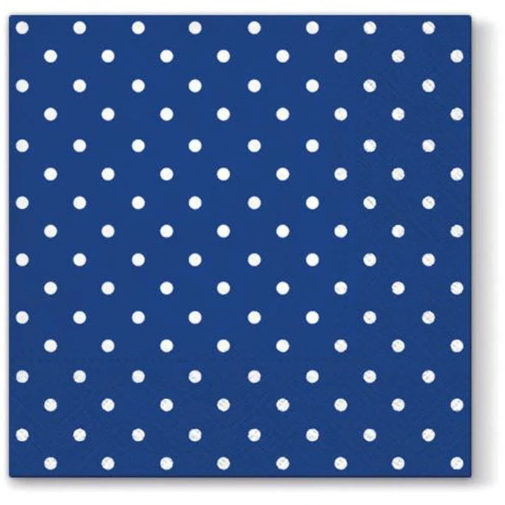 Decoupage Napkins Blue Dots - 1 pc