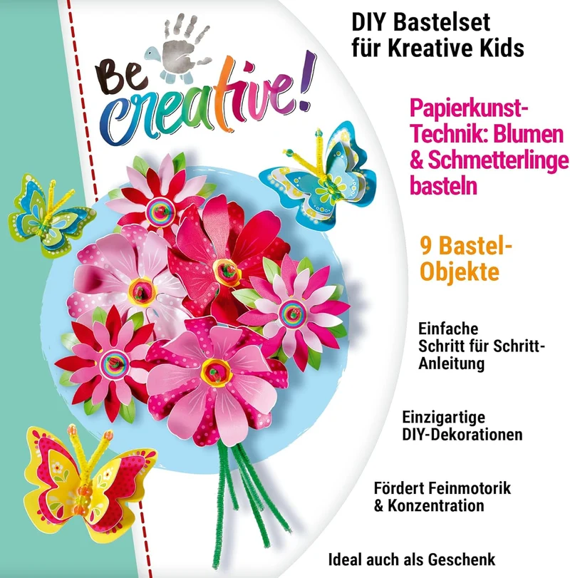 Ravensburger BeCreative BC Mini Flowers & Butterflies Bastelset 23678