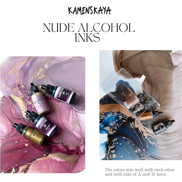 Kamenskaya Nude Alcohol Ink Set, 16 x 15 ml